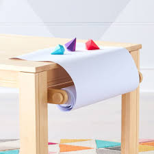 Natural Adjustable Kids Table Paper Roll Holder Paper Roll Holders Kid Table Kids Activity Table