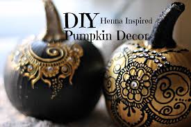 Diy Henna Inspired Pumpkin Decor Hennafly Bal Kabagi Suslemeler Dekorasyon