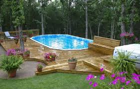 As a condition of our new home owner's insurance we were required to either put a fence on the pool, around the pool or around the yard. 7 Landscaping Tips In Choosing Your Above Ground Swimming Pool