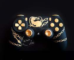 Custom Playstation 4 Ps4 Dualshock 4 Controller Mortal Kombat Etsy In 2021 Video Game Room Design Dualshock Gamer Setup