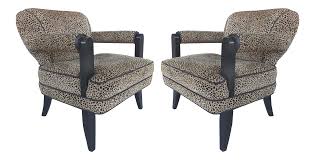 Larry Laslo For Directional Furniture Sculptural Leopard Club Chairs A Pair Club Chairs Chair Dining Table Chairs