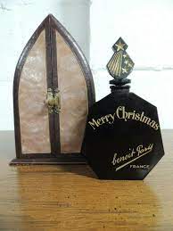 benoit paris france rare merry christmas perfume original arched box vintage perfume bottles antique perfume bottles vintage perfume
