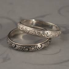 Antique Style Ringgoing Baroque Bandvintage Design Etsy Antique Style Rings Silver Wedding Rings Sterling Silver Jewelry Rings
