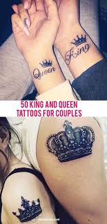 50 King And Queen Tattoos For Couples Couple Tattoos Love Queen Tattoo Couples Tattoo Designs