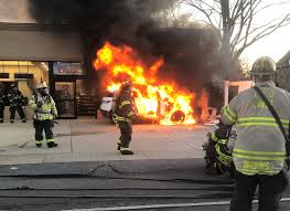 lynbrook fire department responds to separate car garage fires herald community newspapers www liherald com lynbrook fire department responds to