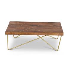 Steve Silver Company Walter Mango Wood Cocktail Table With Top With Brass Inlay And Base In 2020 Wood Cocktail Table Coffee Table Wood Brass Coffee Table