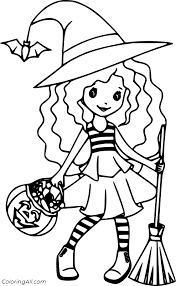 Elle est arrivée 3 jours en avance, emballée dans une couche de scotch puis une carton un peu abîmé (à cause dudit scotch) : Little Girl Witch Color Page B111 Coloring Pages Station