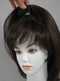 Human Hair Pull Through Wiglet Filler Enhancer Piece Up Semi Updos Hair Piece Hair Styles Hair Hacks