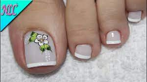 Diseño de uñas para pies flor y francés flowers nail art french nail art nlc. Diseno De Unas Para Pies Flor Y Frances Muy Facil Flower Nail Art Nlc Youtube