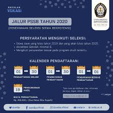 Bagi yang masih asing dengan jurusan vokasi, perlu diketahui bahwa jurusan vokasi atau kejuruan merupakan pendidikan yang lebih menekankan. Yuk Kepoin Cara Daftar Sekolah Universitas Diponegoro Facebook