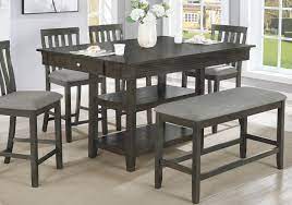 Is perfect in your bar or breakfast nook. Nina Gray 6pc Counter Height Dining Set W Bench Cincinnati Overstock Warehouse