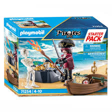 Playmobil Starterpack Pirate with Rowing Boat - 71254 | Thimble Toys
