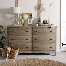 Camille Limewash Oak 6 Drawer Chest The Cotswold Company Furniture 6 Drawer Chest Solid Wood Chest
