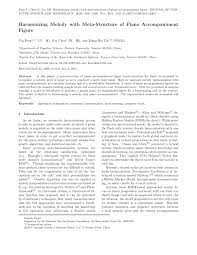 L'école associative la leçon de piano est actuellement fermée. Pdf Harmonizing Melody With Meta Structure Of Piano Accompaniment Figure