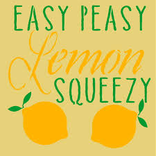 Easy Peasy Lemon Squeezy - Reusable Plastic Stencil, Sign Stencil