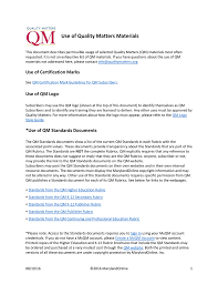 Qm training is required for the following individuals: Learn About The Use Of Qm Materials