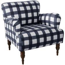 Shop farmhouse chairs at walmart! Elsa Armchair Blue Plaid Skyline Furniture Target