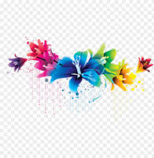 Sky blue white stunning pink daisy sprin flowers silk. Flowers Vectors Png Transparent Images Blue Floral Vector Png Image With Transparent Background Toppng