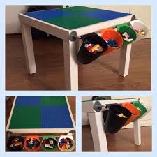 Brio tisch selber bauen wohndesign ideen. Lego Table Lack Coffee Table Bygel Rail And Bygel Containers Lego Table Diy Lego Play Table Lego Table