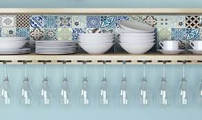 beautiful wallstickers with beija flor s signature geometric designs renew your kitchen with our new collection of wall deco carrelage credence inox dalle pvc