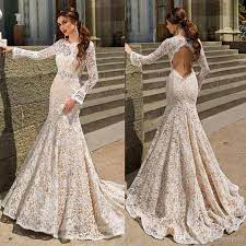 From intricate lace sleeves to ethereal tulle all the way to sleek satin—there are so. Fitted Wedding Dress With Lace Sleeves Off 72 Free Delivery