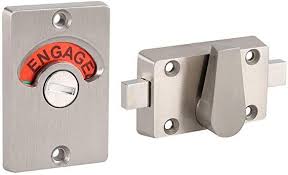 Fdit Latch Indicating Lock Stainless Steel Bolt Door Lock Indicator Bolt Vacant Engaged Bathroom Wc Public In 2020 Partition Door Stainless Steel Bolts Public Restroom