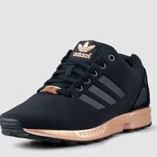 Black And Gold Tennis Shoes Womens Adidas Zx Flux W Core Black Gold Cooper Limited All Sizes S78977 Adidas Shoes Women Adidas Women Summer Shoes 2017