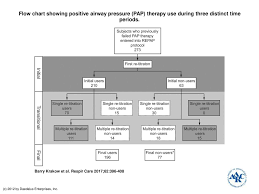 Flow Chart Showing Positive Airway Pressure Pap Therapy