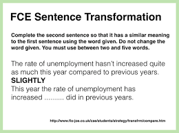 Complete The Second Sentence So That It Has A Similar Fce Use Of English Sentence Transformation