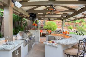 alamo outdoor kitchen and living space