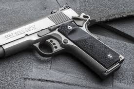 1911 45 Black And Gold Pin On Magpul Ar Accessories