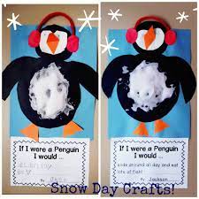 If I Were A Penguin Winter Craft And Handwriting Activity Winter Kindergarten Penguin Crafts Preschool Preschool Crafts