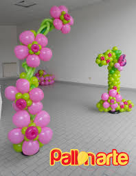 1st Birthday Balloon Decoration Ideas Flowers Balloons 1st Birthday Decor Balloon Decorations Balloon Flowers Balloon Crafts