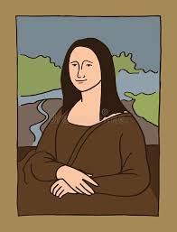 Ann telnaes, president of the association of american editorial cartoonists, says. Mona Lisa Illustration Stock Vector Illustration Of Flat 71073728