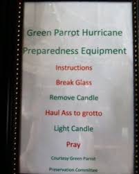 Today, June 1st, marks the start of hurricane season and as has been our  custom for nearly two decades, a devotional candle has been placed in the  small alcove next to the