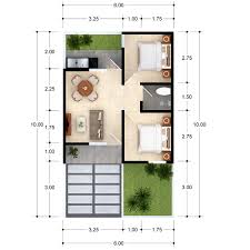 30 denah rumah minimalis 3 kamar tidur 3d tiga dimensi. Tipe 36 60 Ciruasland