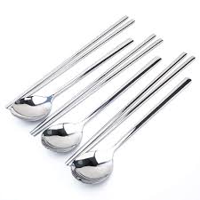 First and foremost, you must eliminate bacteria to keep from contracting food poisoning. Korean Chopsticks And Spoons Sets Stainless Steel Korean Utensils Reusable Metal Flat Long Handle Chopstix Spoon Sets 3 By Jucoxo Buy Online In Haiti At Haiti Desertcart Com Productid 107660926
