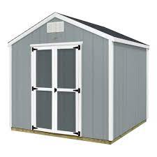 Backyard Discovery 8 Ft X 8 Ft Prefab Wooden Storage Shed With Floor Decking Shingles And All Hardware Included 817210011com The Home Depot Wooden Storage Sheds Building A Shed Base Wood Storage Sheds