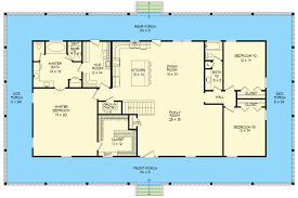 There's nothing more romantic in the summertime than sipping lemonade on the front porch. Plan 68533vr Country Ranch For Sloping Lot In 2020 Metal House Plans Rectangle House Plans Porch House Plans