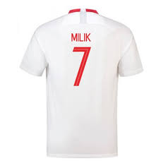 🏆 ⚽ 44,03 € fürs weiße original dfb trikot mit dem code „deutschland 🇩🇪 hier bestellen! Kaufe 2018 2019 Trikot Polen Fussball 2018 2019 Home Milik 7