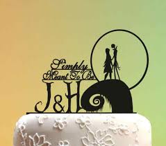 Categories animated character cakes, halloween cakes, nightmare before christmas cakes, nightmare my daughter designs cakes… she wants to make a scene from nightmare before christmas for her i've had blast just making the cake topper. Wedding Cake Topper Wedding Couple Cake Topper Wedding Cake Topper Nightmare Before Christmas Wedding Cake Topper Monogram Cake Decorating Supplies Aliexpress
