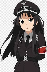 Line art anime drawing mangaka, manga boy, white, face png. Female Anime Character Illustration Nazism Anime Nazi Germany Internet Meme Manga Anime Boy Black Hair Meme Cartoon Png Pngwing