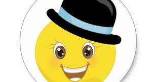 Yellow Emoji With Hat Stickers Zazzle Com In 2021 Emoji Cool Stickers Emoji Images