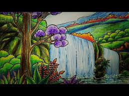 Gambar pemandangan air terjun adalah salah satu pemandangan yang menjadi daya tarik wisatawan. 86 Gambar Air Terjun Menggunakan Crayon Terlihat Keren Gambar Pixabay