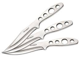 3 Couteaux De Lancer Boker Magnum Flying Bowie 15 5cm 02sc216 Cout Couteau Bowie Etui En Cuir