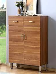 Inset paneling on the doors gives this piece a refined look. Mixcept 32 Modern Shoes Cabinet With Doors Wooden Entryway Shoe Storage Cabinet With 4 Shelves 2 Drawers Light Brown Buy Online In Guernsey At Guernsey Desertcart Com Productid 57423463