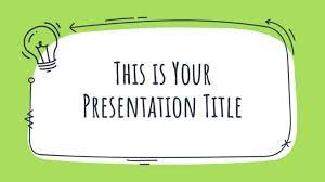 That is amazing designed for new islamic powerpoint templates. Green Doodles Free Powerpoint Template Google Slides Theme