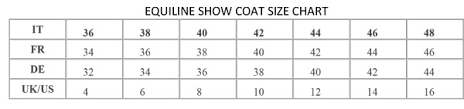 Equiline Breeches Size Chart Best Picture Of Chart