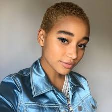 Red Carpet Amandla Stenberg Short Hair Styles Short Natural Hair Styles Short Hair Color