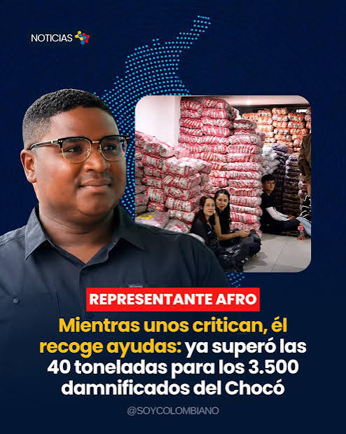 ✊🏾 El representante afro Óscar Benavides continúa liderando la campaña de solidaridad para los damnificados del terremoto en el Chocó y ya ha reunido más de 40 toneladas de ayudas humanitarias. 🇨🇴